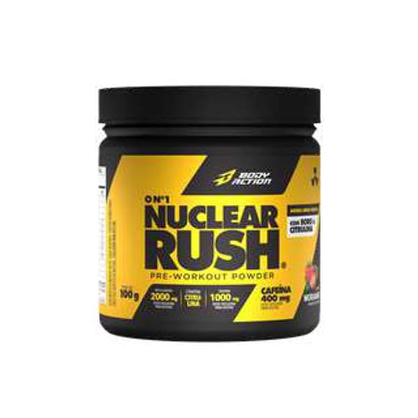 Pré-treino Nuclear Rush Morango — BodyAction