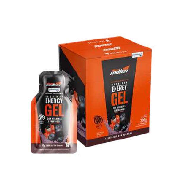 Iron Man Energy Gel (caixa) Açaí com Guaraná — New Millen