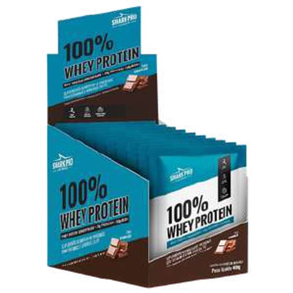 100% Whey Protein Sachê (display) Sabor 3 (a confirmar) — Shark Pro