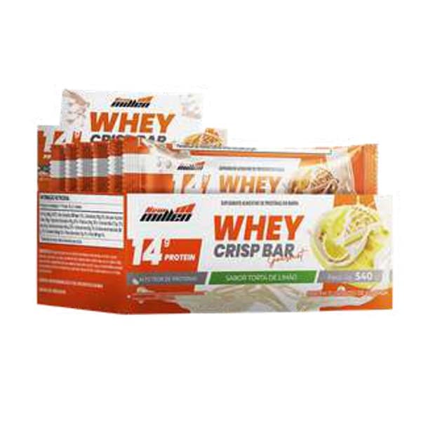 Whey Crisp Bar Gourmet 14g proteína (caixa) Torta de Limão