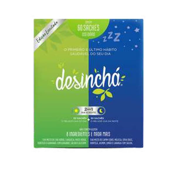 Chá Desinchá 2 em 1 Dia & Noite